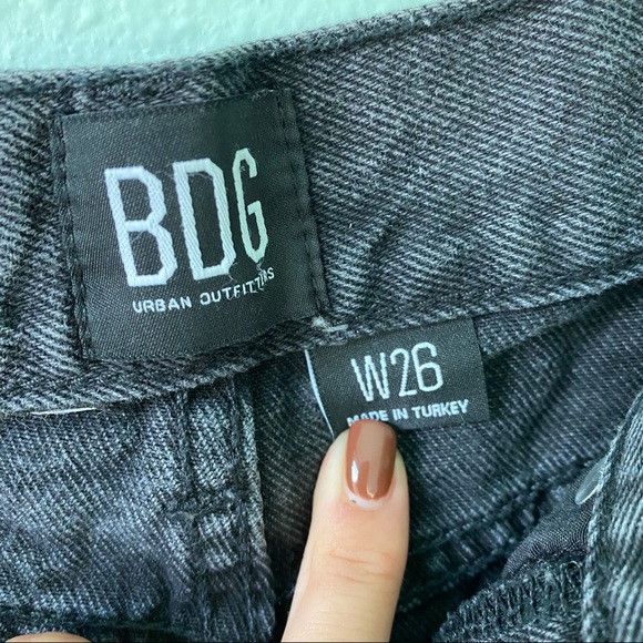 BDG Black Denim Distressed Short - Picture 5 of 5